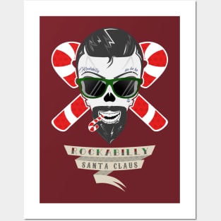 Rockabilly Santa Posters and Art